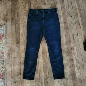 BLANK NYC Women's Jeans The Great Jones Frayed Skinny Stretch Dark size 32